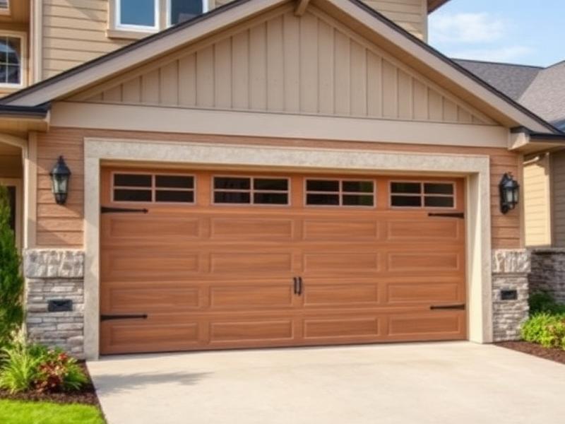 Carriage house style garage door